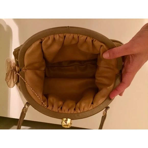 Vintage Velour Style Print Handbag Tote - Picture 3 of 5